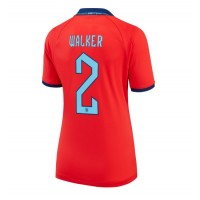Fotballdrakt Dame England Kyle Walker #2 Bortedrakt VM 2022 Kortermet